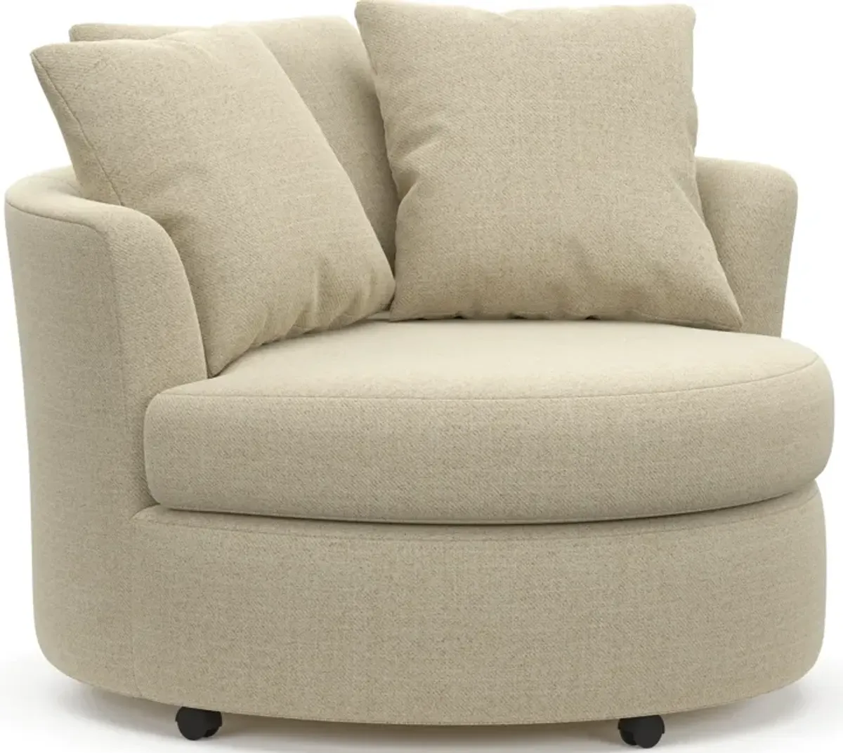 Orren Eco Performance Swivel Accent Chair - Broderick Sand