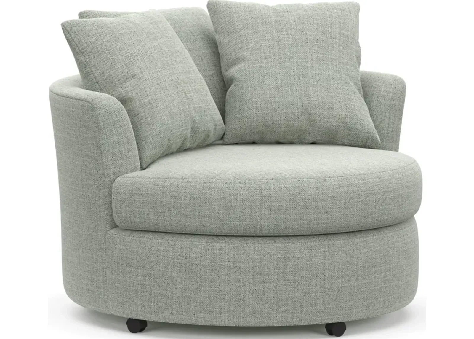 Orren Eco Performance Swivel Accent Chair - Broderick Sea Glass