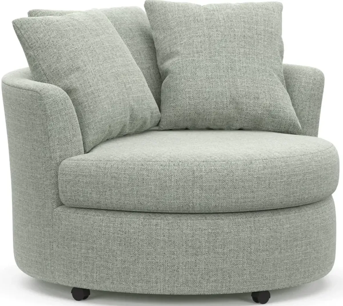 Orren Eco Performance Swivel Accent Chair - Broderick Sea Glass