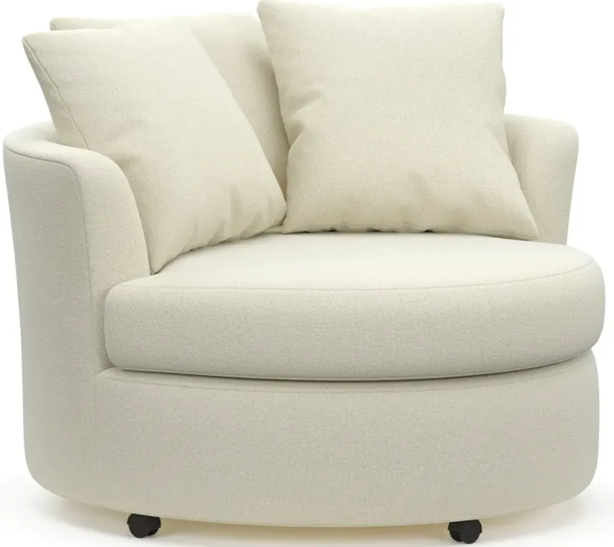 Orren Eco Performance Swivel Accent Chair - Fincher Ivory