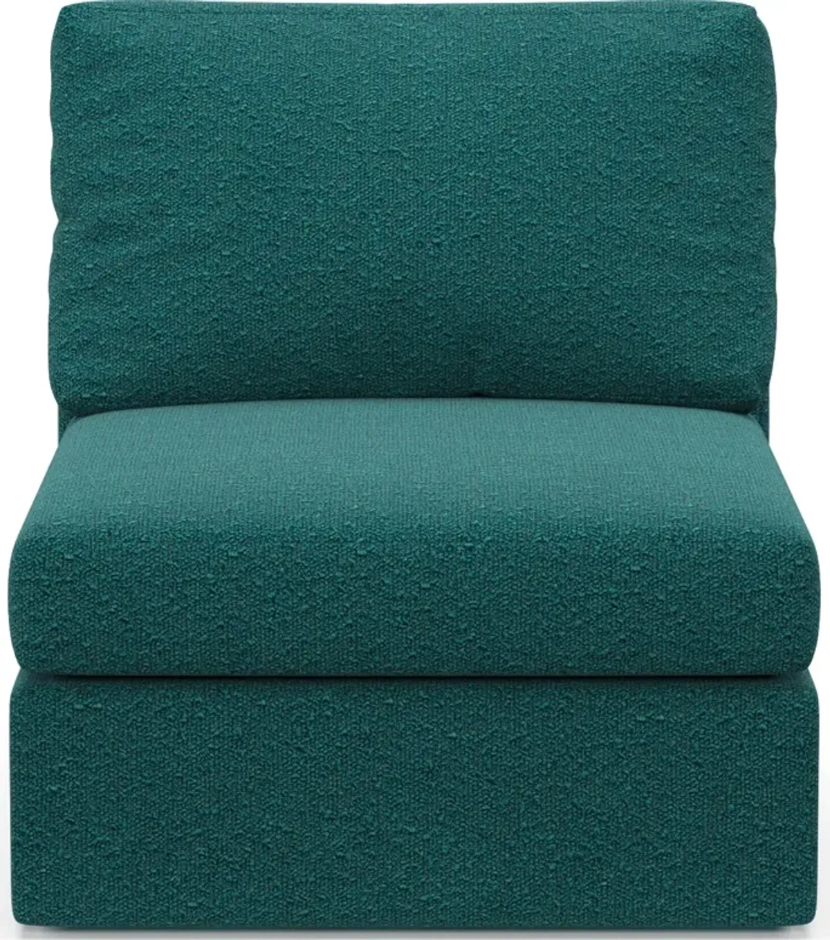 Collin Foam Comfort Armless Chair - Bloke Peacock