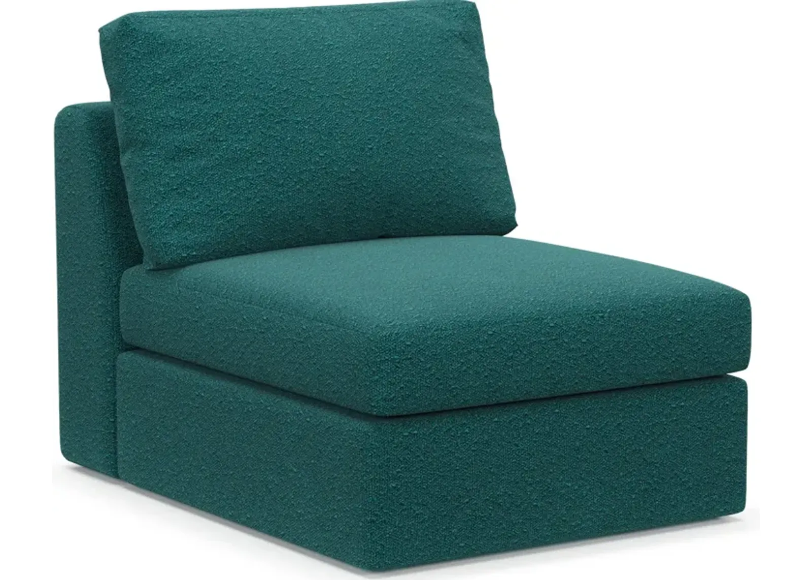 Collin Foam Comfort Armless Chair - Bloke Peacock