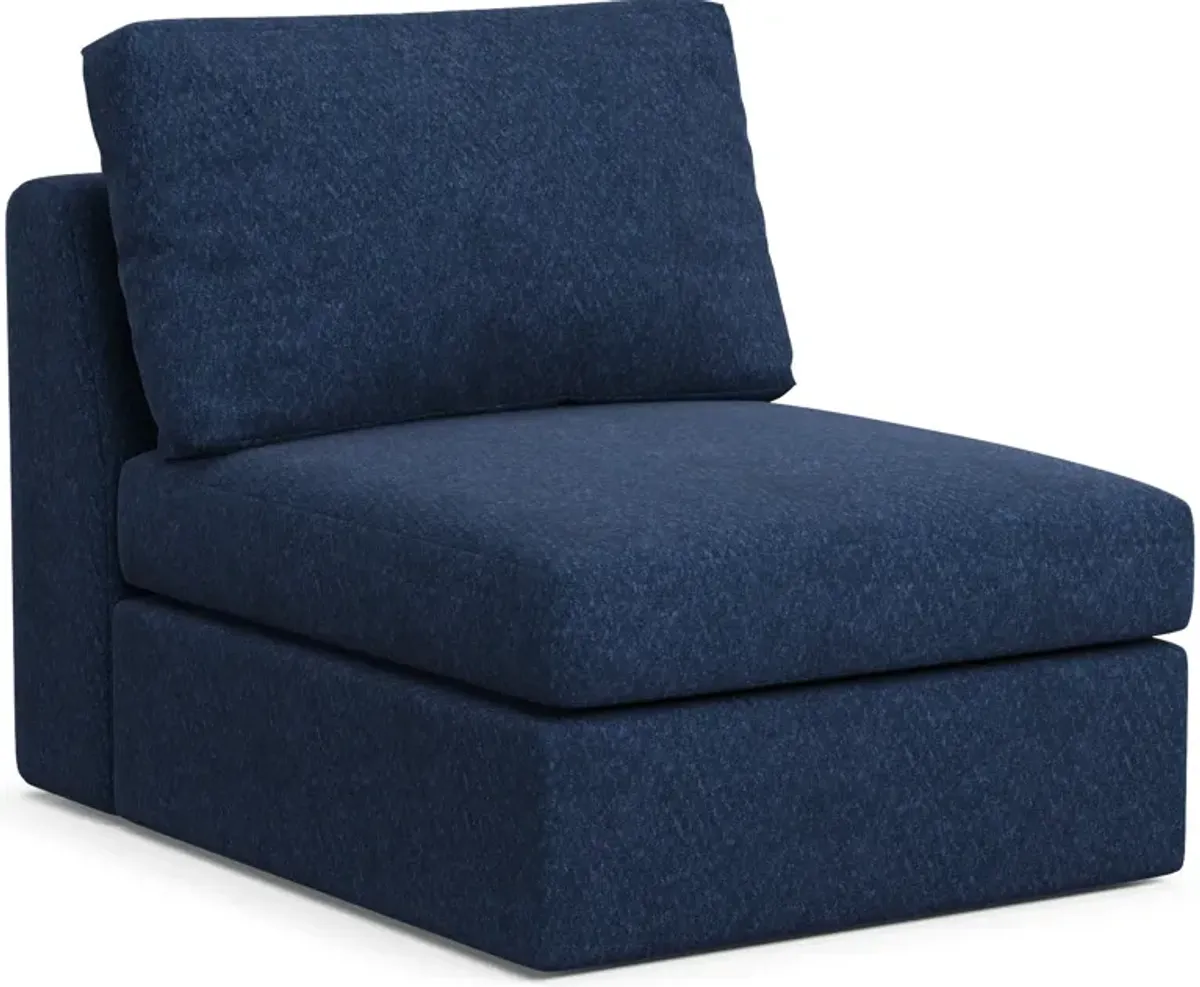 Collin Foam Comfort Armless Chair - Oslo Navy