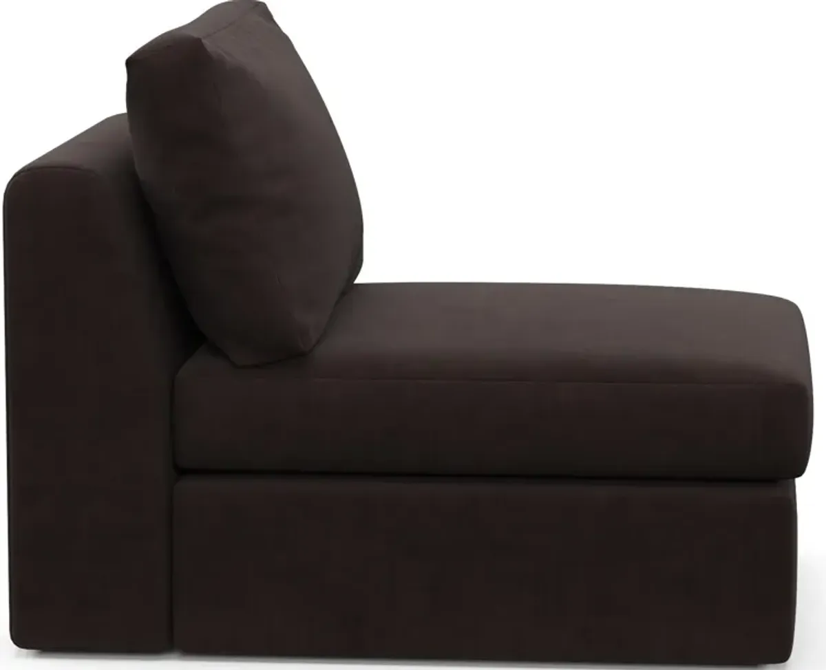 Collin Foam Comfort Armless Chair - Merrimac Dark Brown