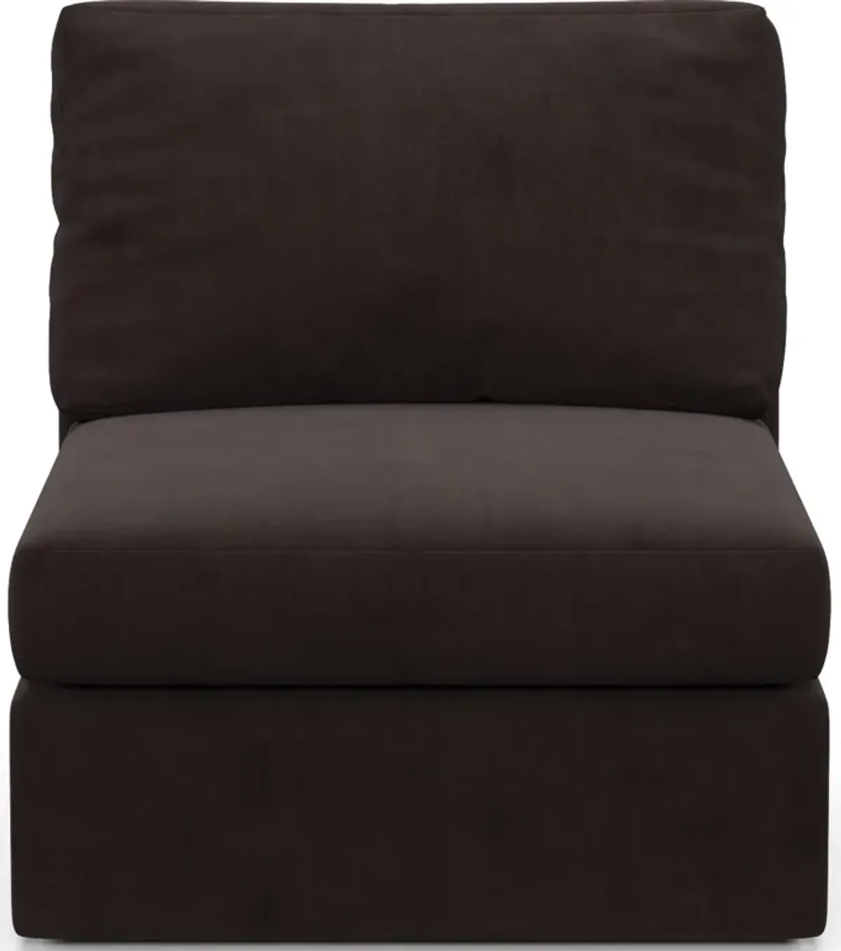 Collin Foam Comfort Armless Chair - Merrimac Dark Brown