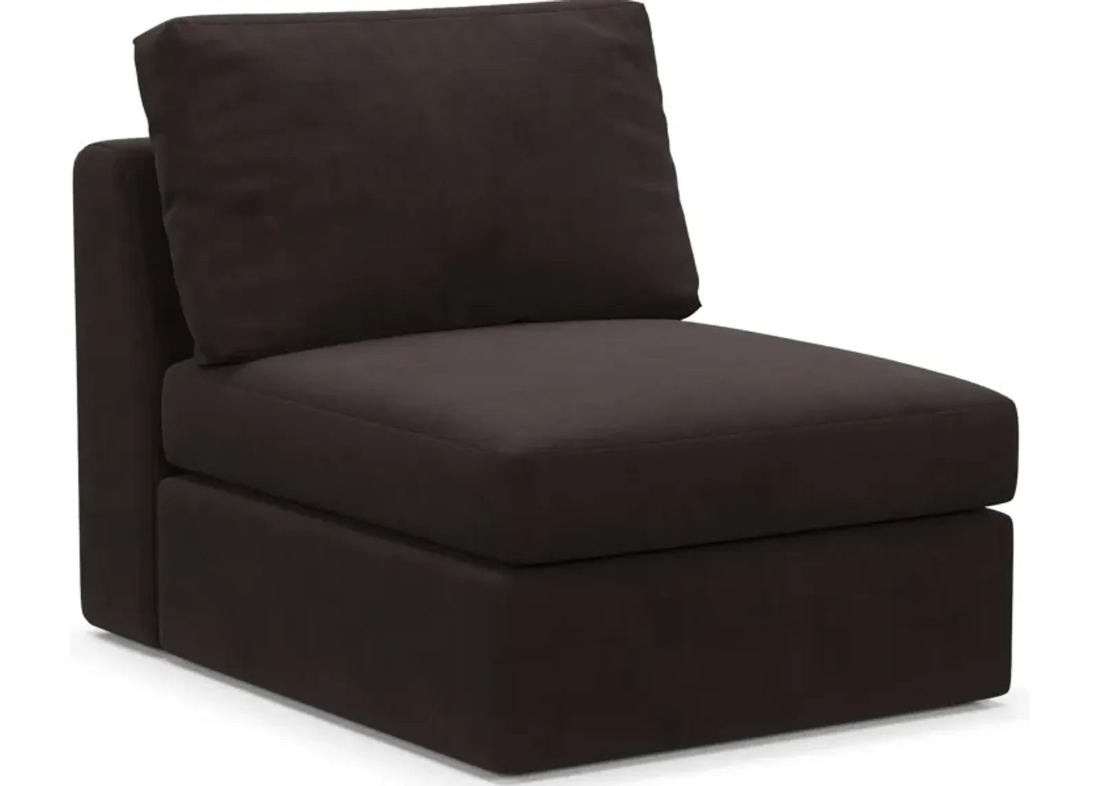 Collin Foam Comfort Armless Chair - Merrimac Dark Brown