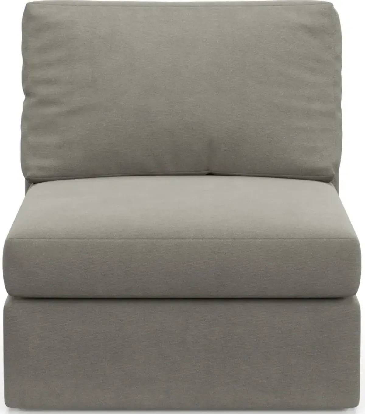 Collin Foam Comfort Armless Chair - Abington Fog