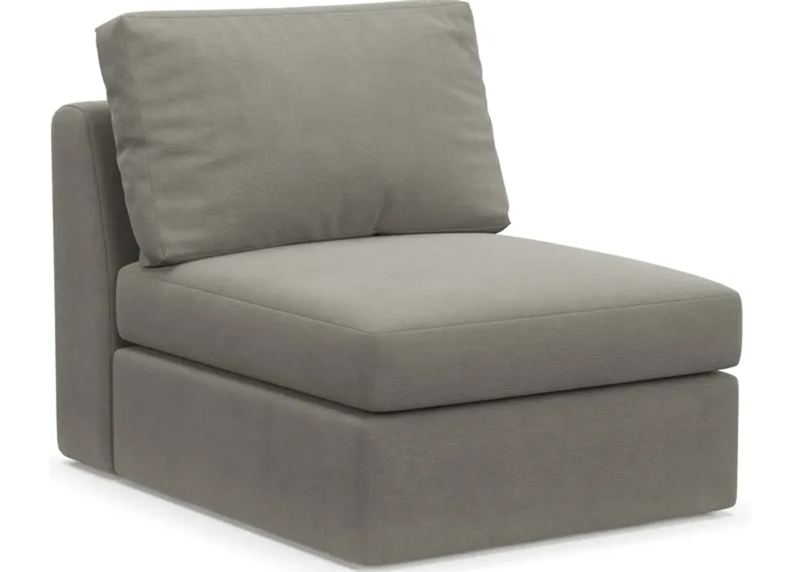 Collin Foam Comfort Armless Chair - Abington Fog