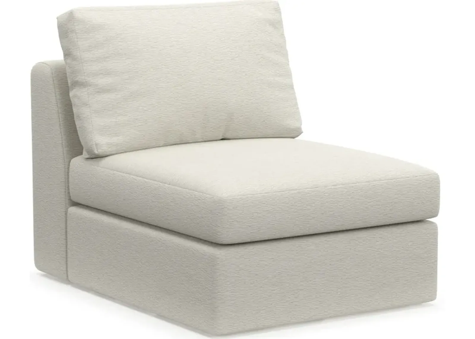 Collin Foam Comfort Armless Chair - Living Large White