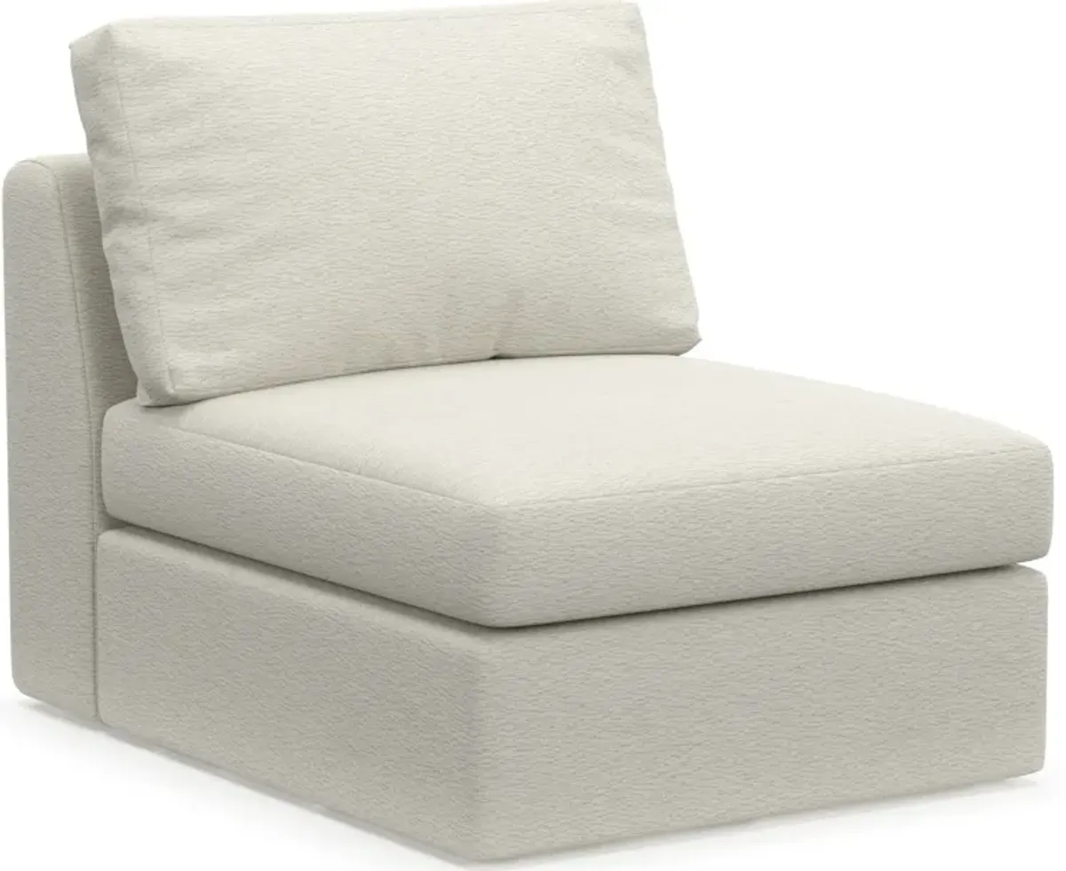 Collin Foam Comfort Armless Chair - Living Large White