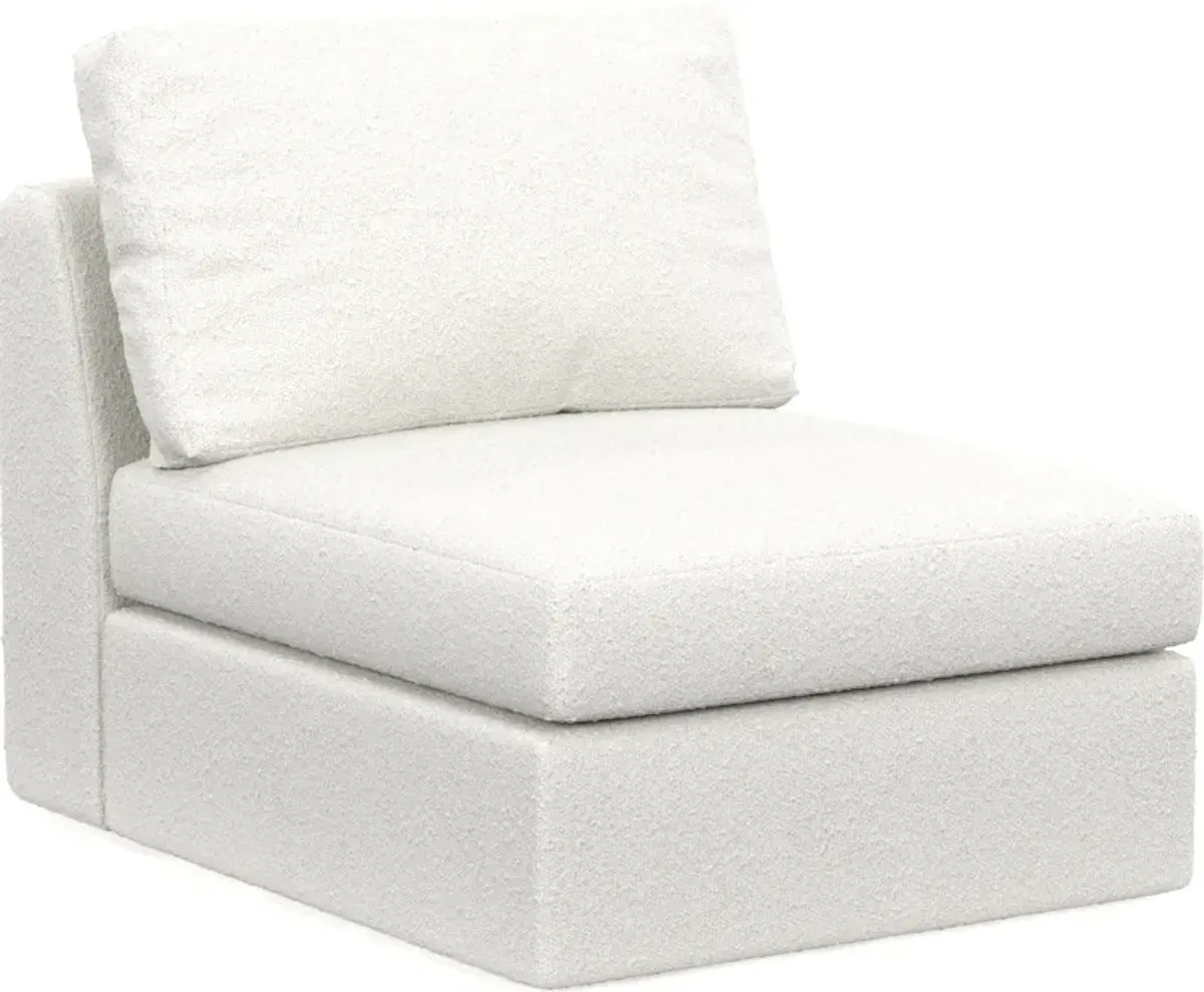 Collin Foam Comfort Armless Chair - Bloke Snow