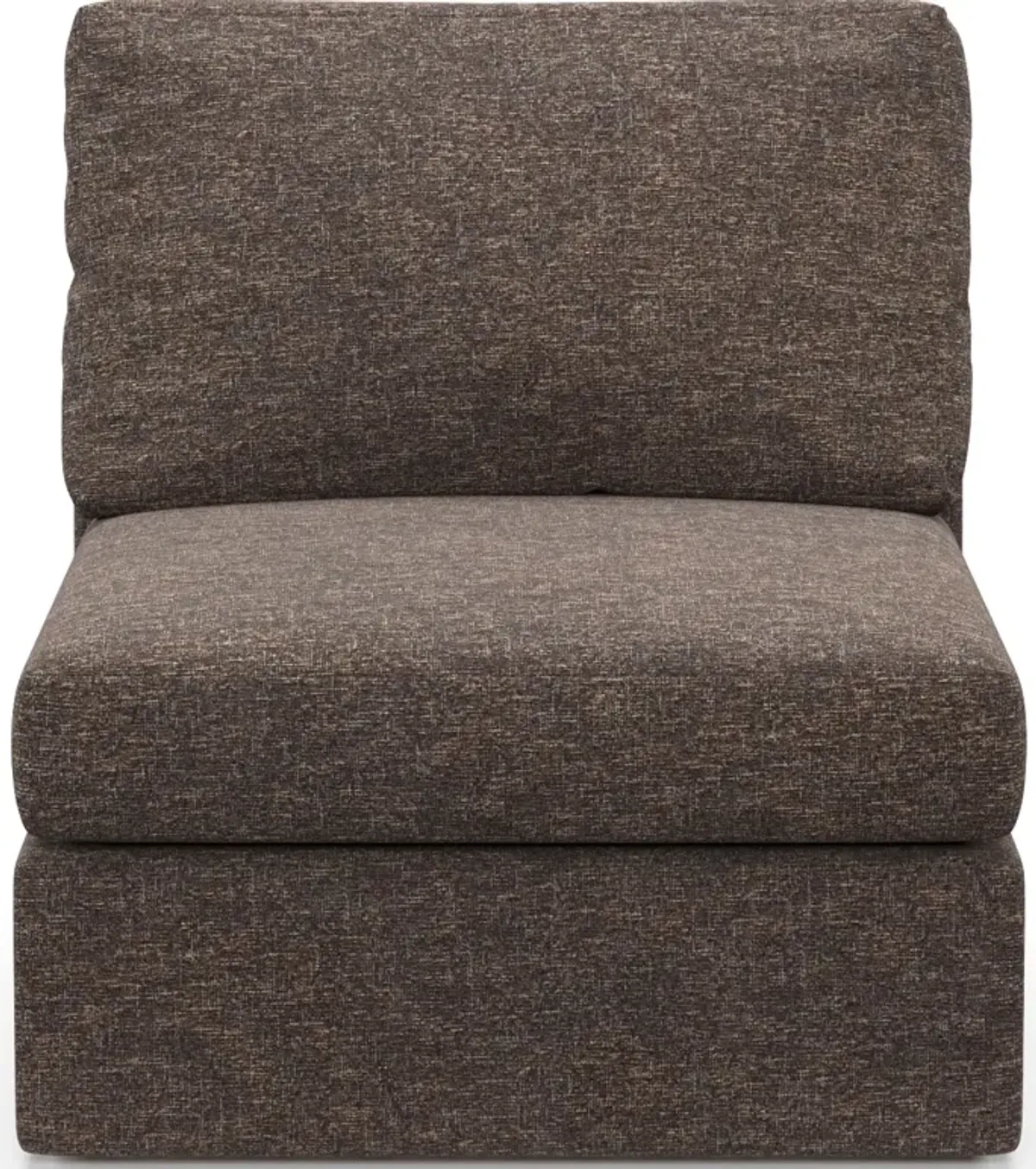 Collin Foam Comfort Armless Chair - M Walnut