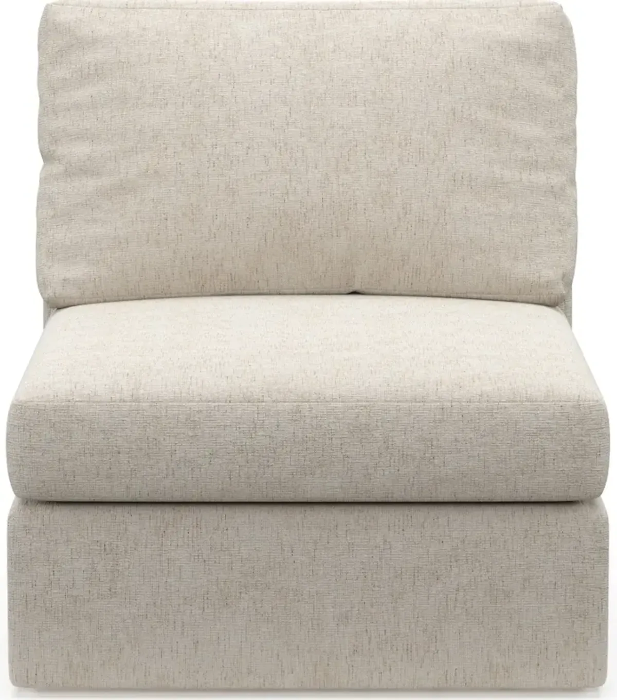 Collin Foam Comfort Armless Chair - M Ivory