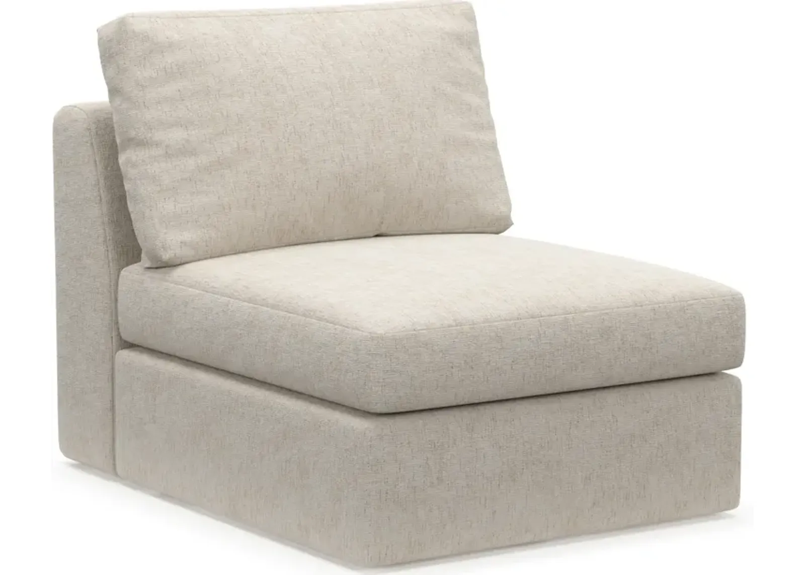 Collin Foam Comfort Armless Chair - M Ivory