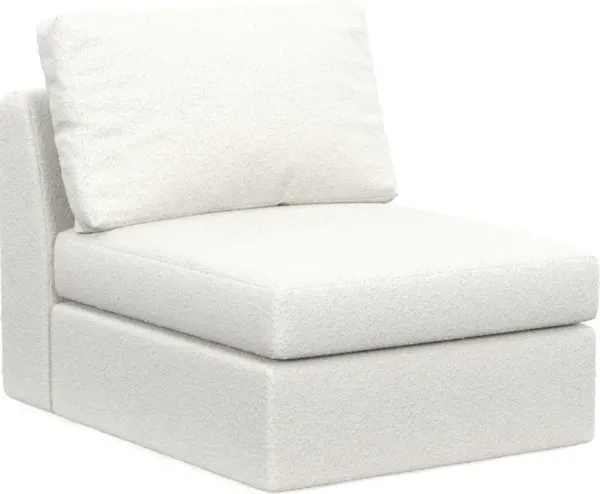 Collin Hybrid Comfort Armless Chair - Bloke Snow