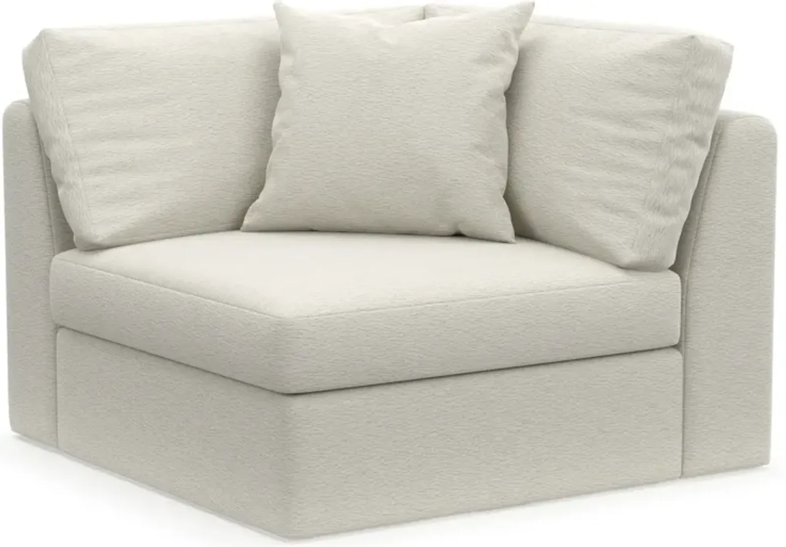 Collin Foam Comfort Corner Chair - Living Large White