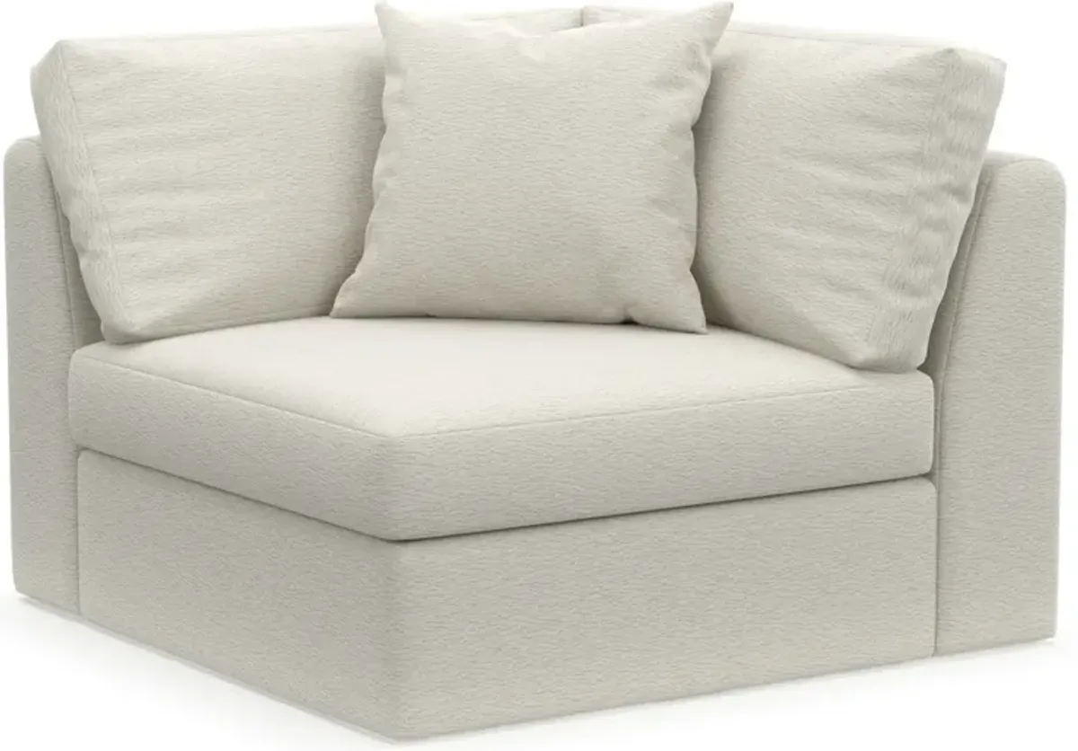 Collin Hybrid Comfort Corner Chair - Living Large White