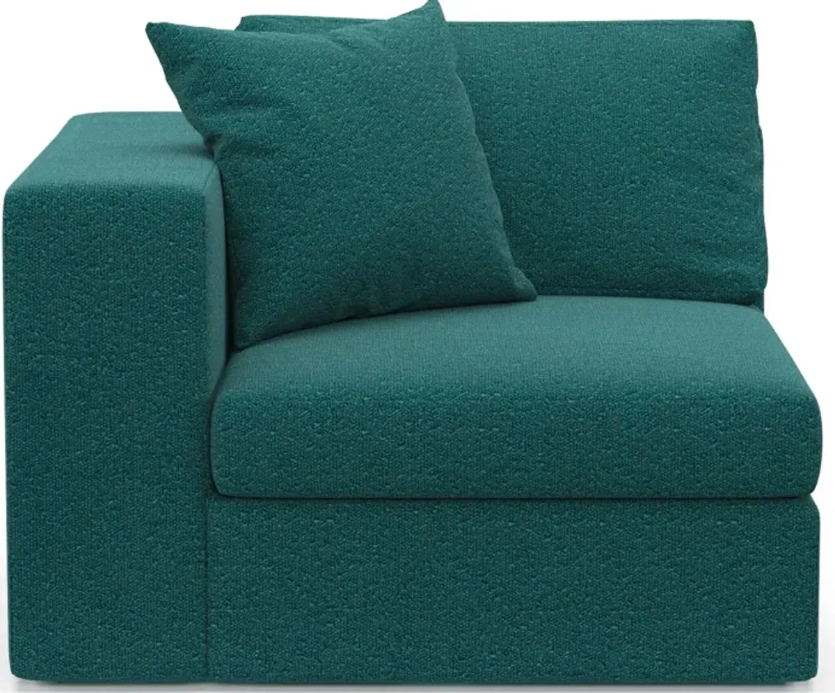 Collin Foam Comfort Left-Facing Chair - Bloke Peacock