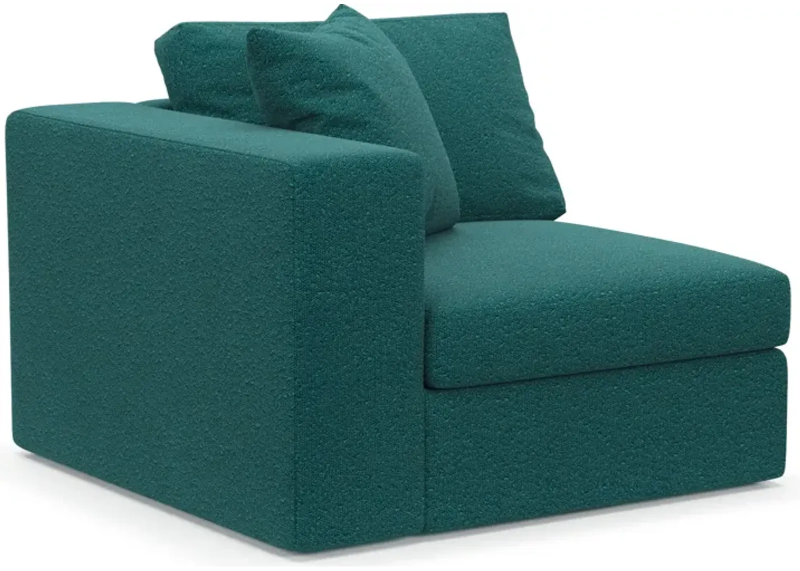 Collin Foam Comfort Left-Facing Chair - Bloke Peacock