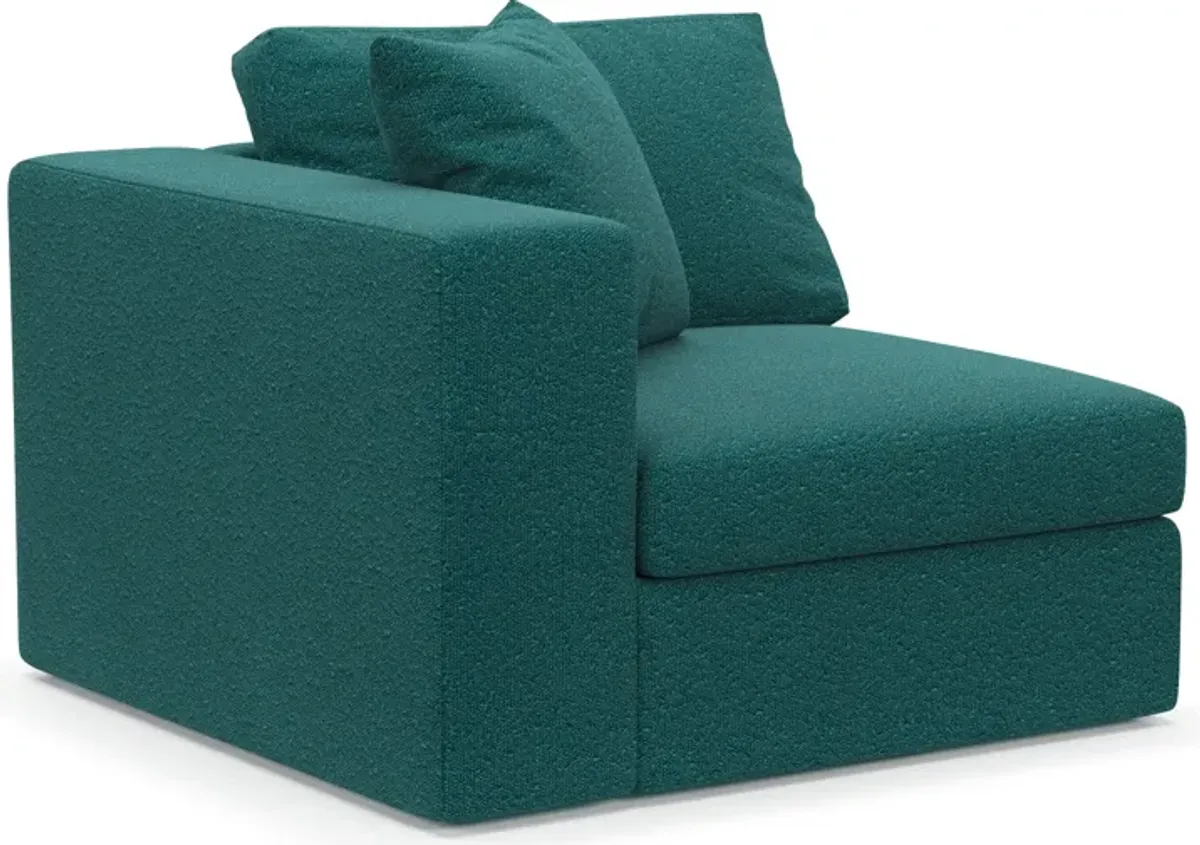 Collin Foam Comfort Left-Facing Chair - Bloke Peacock