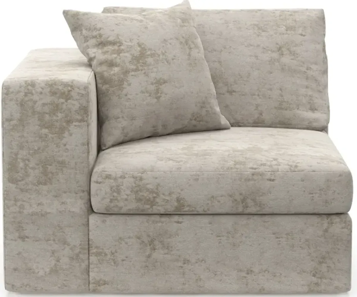 Collin Foam Comfort Left-Facing Chair - Hearth Cement