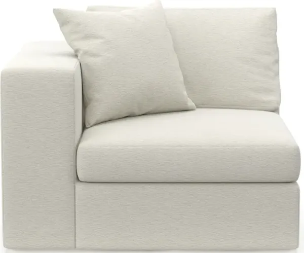 Collin Foam Comfort Left-Facing Chair - Living Large White