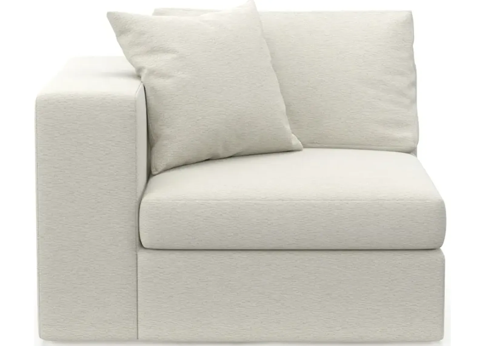 Collin Foam Comfort Left-Facing Chair - Living Large White