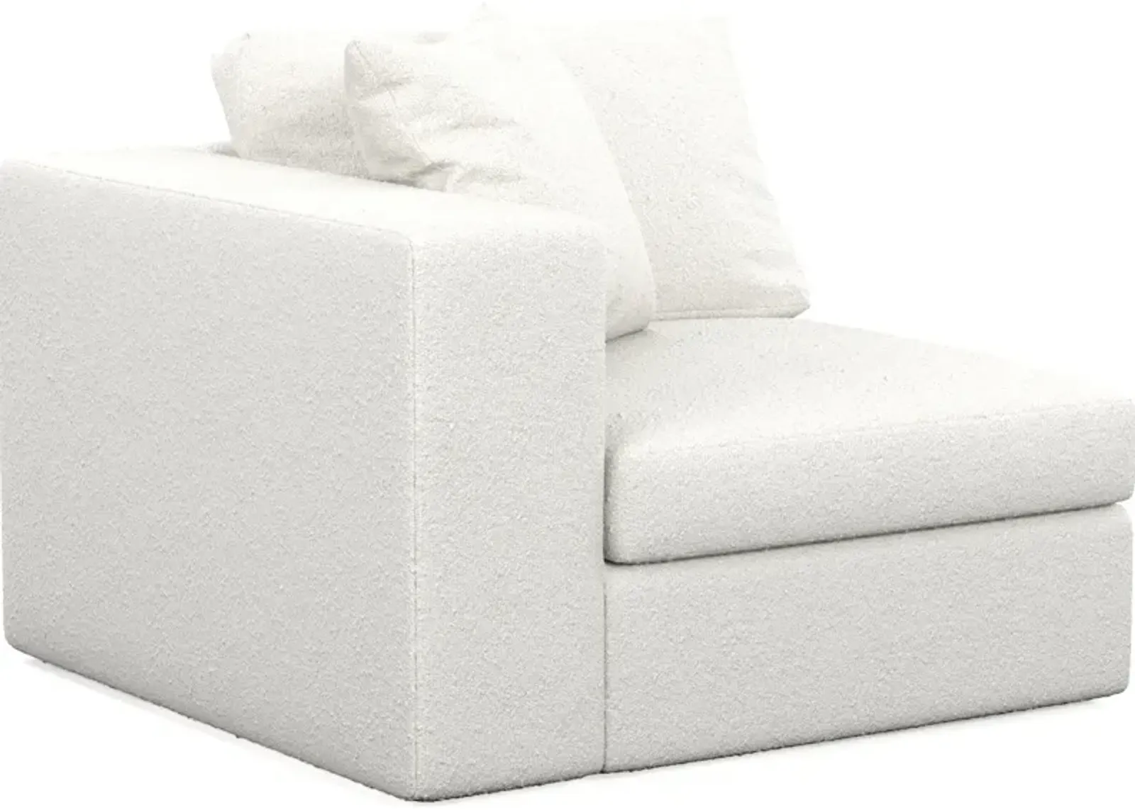 Collin Foam Comfort Left-Facing Chair - Bloke Snow