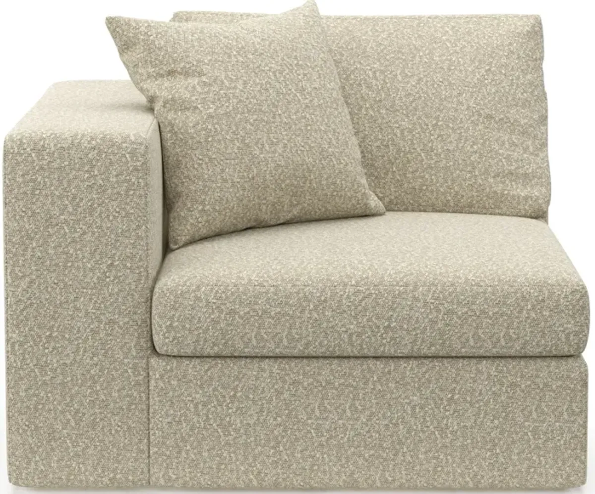 Collin Foam Comfort Left-Facing Chair - Bloke Cotton