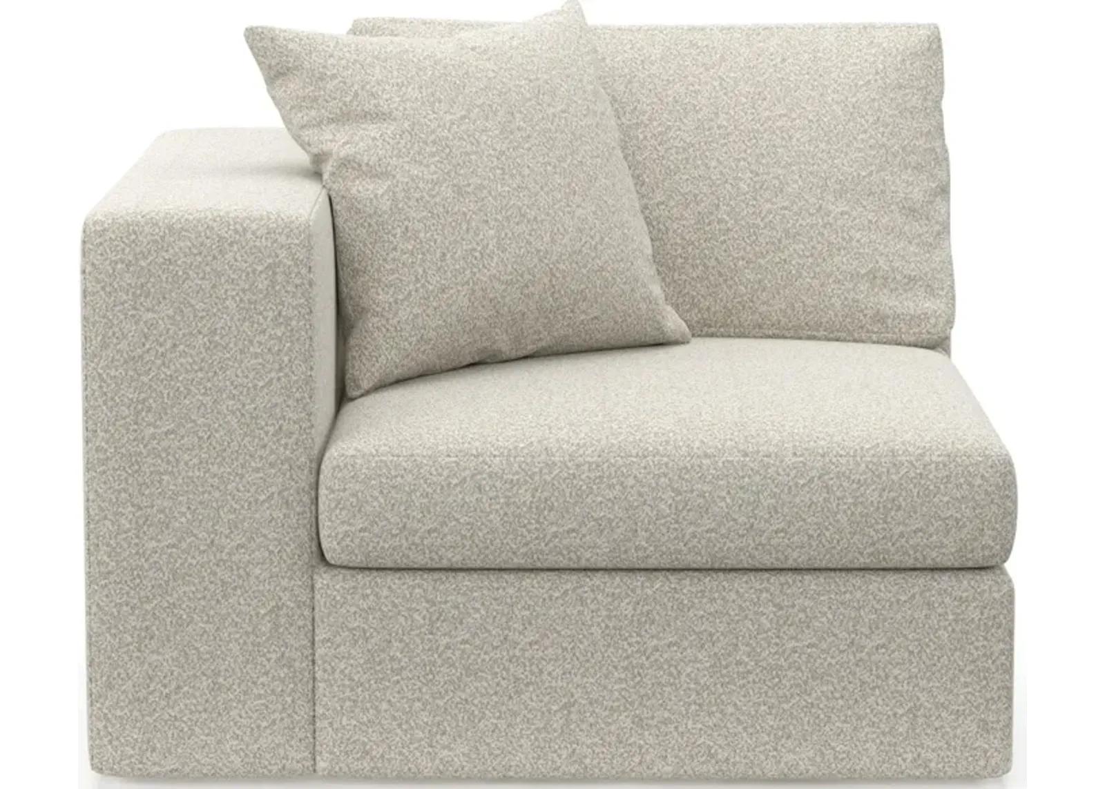 Collin Foam Comfort Left-Facing Chair - Muse Stone