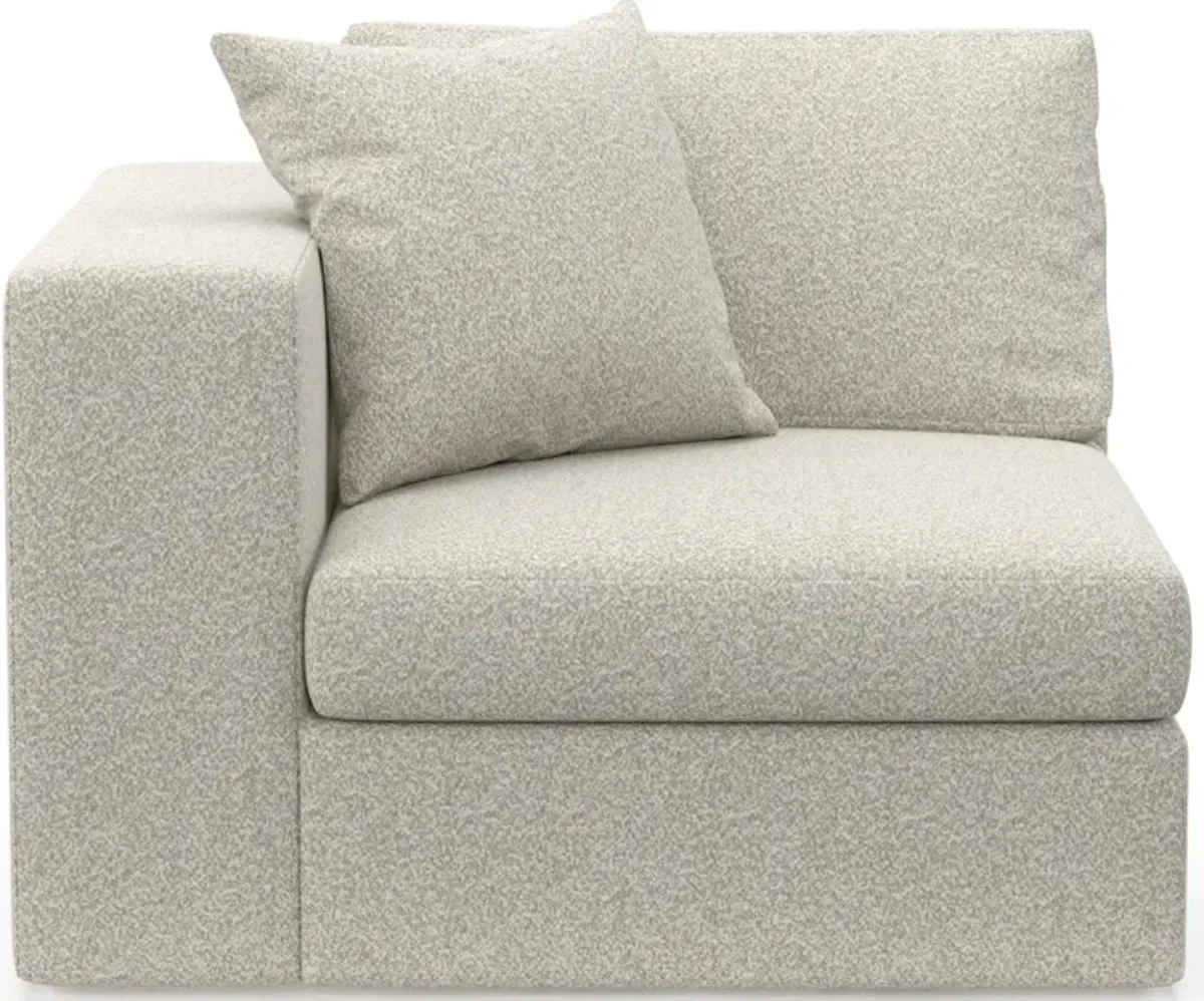 Collin Foam Comfort Left-Facing Chair - Muse Stone