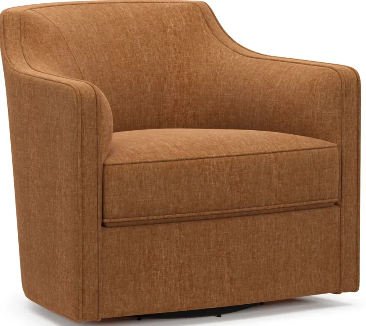 Tegan Accent Swivel Chair - Contessa Ginger