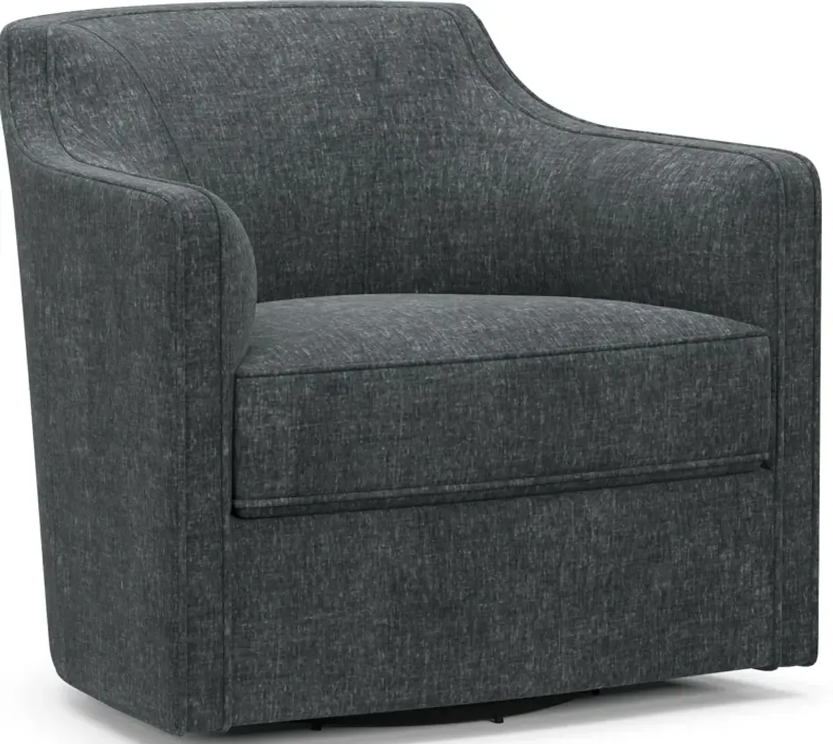 Tegan Accent Swivel Chair - Contessa Shadow