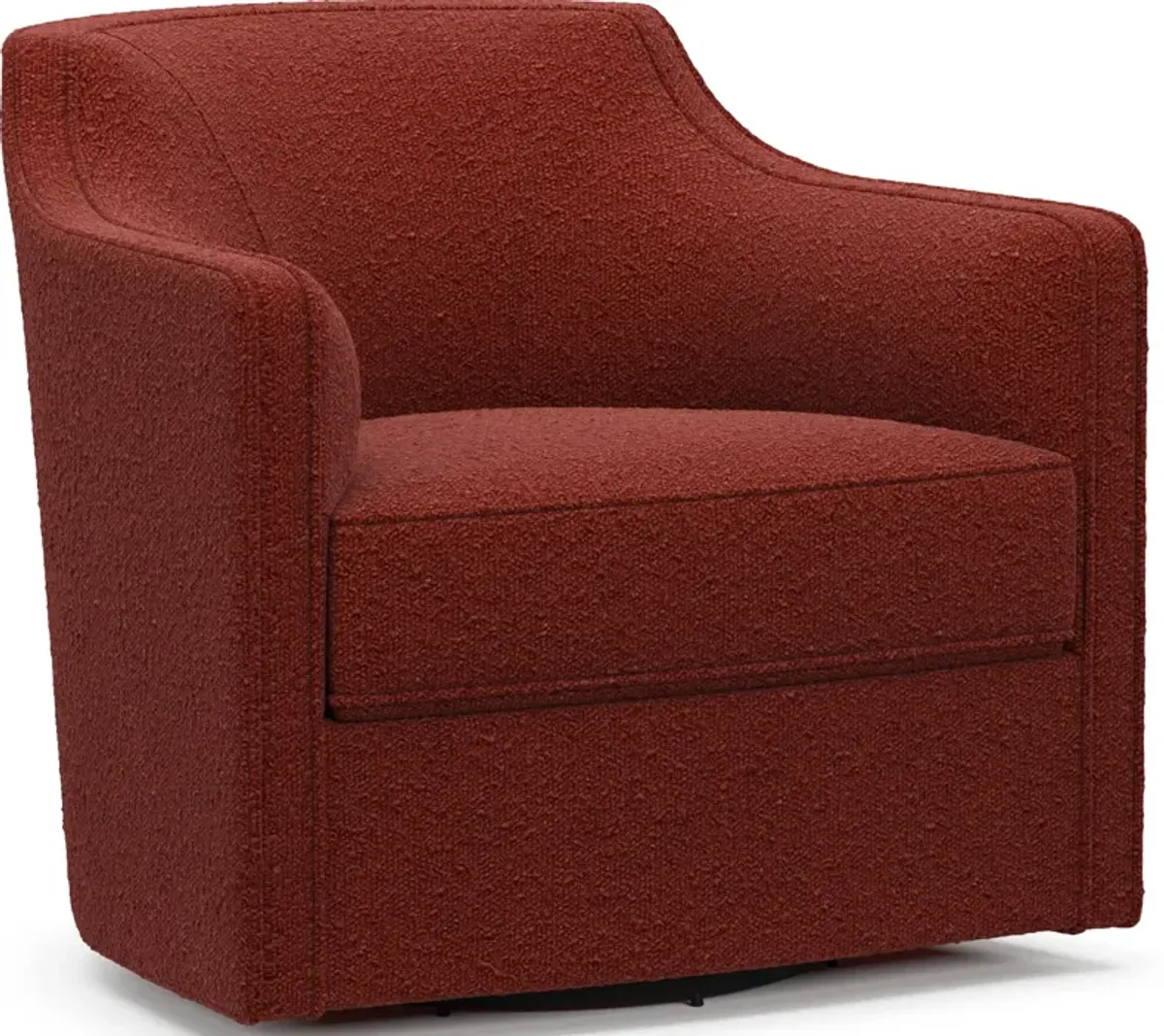 Tegan Accent Swivel Chair - Bloke Brick