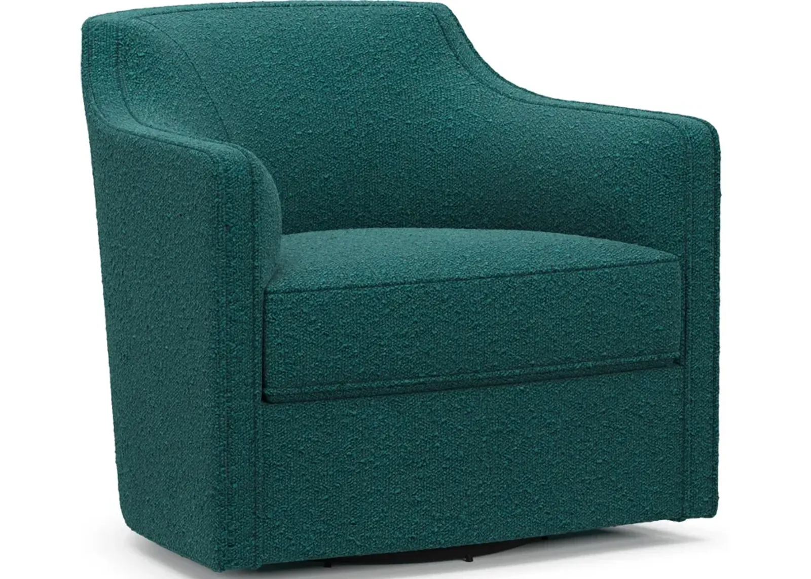 Tegan Accent Swivel Chair - Bloke Peacock