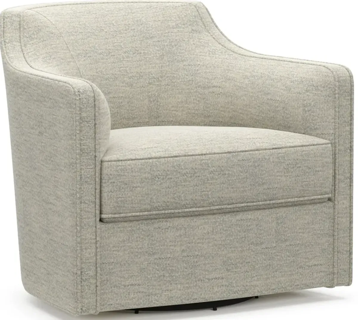 Tegan Accent Swivel Chair - Merino Chalk