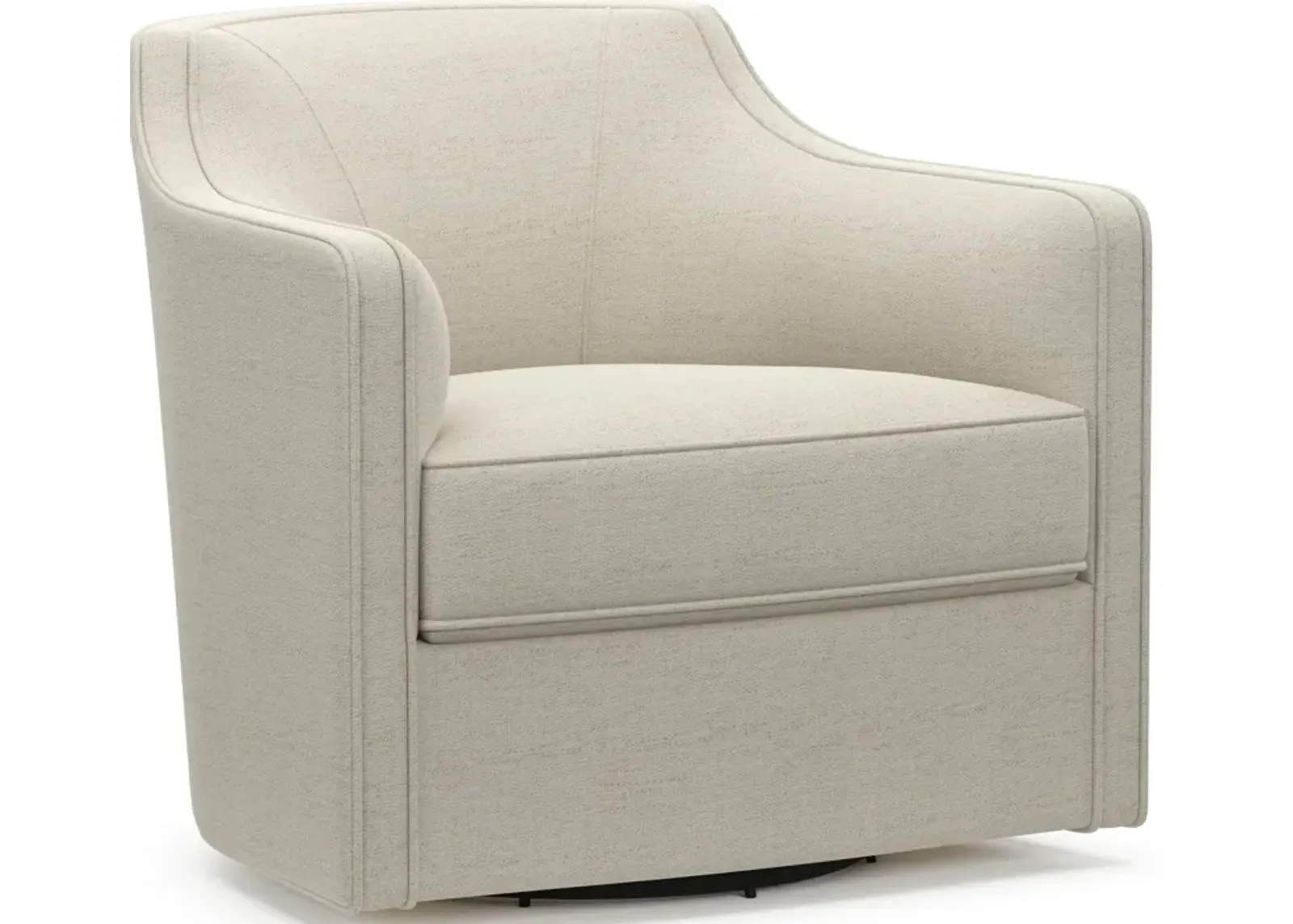 Tegan Accent Swivel Chair - Curious Pearl