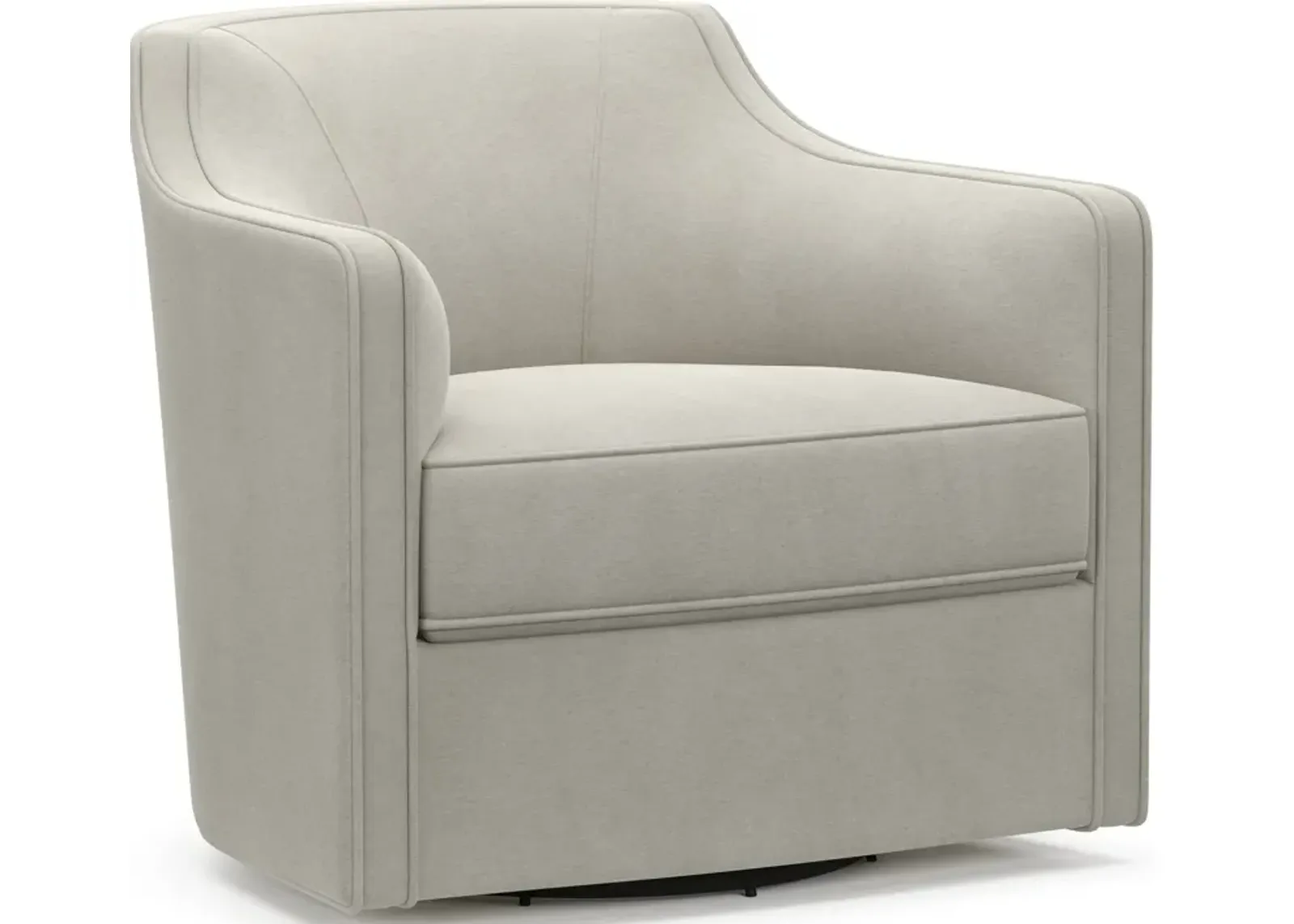 Tegan Accent Swivel Chair - Laurent Beach