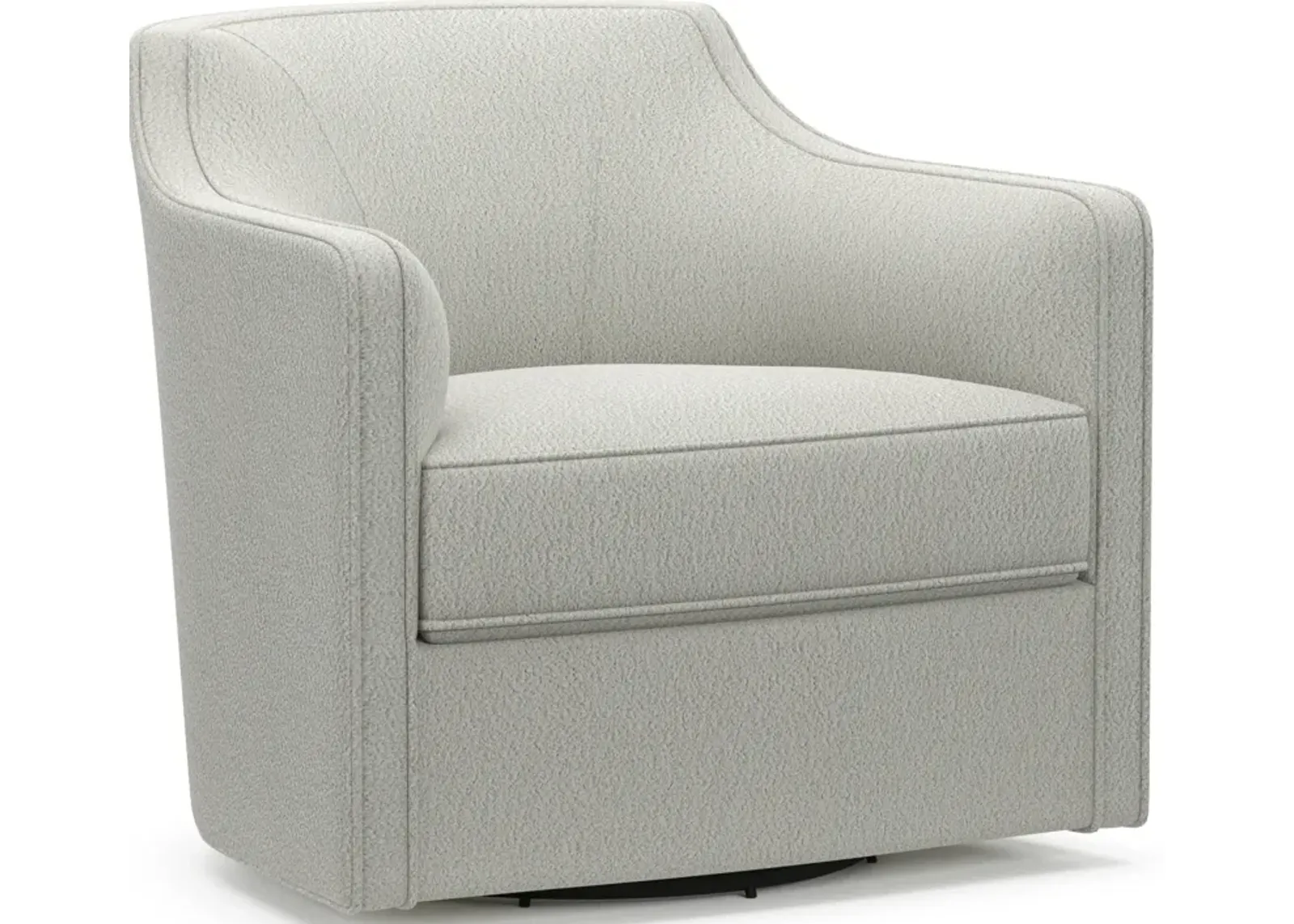 Tegan Accent Swivel Chair - Oslo Snow