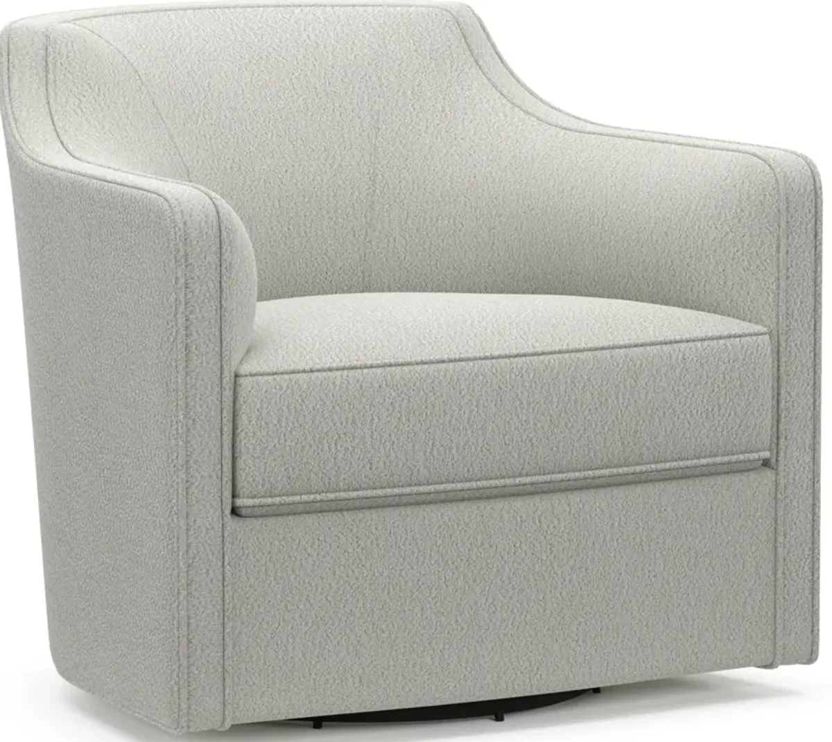 Tegan Accent Swivel Chair - Oslo Snow