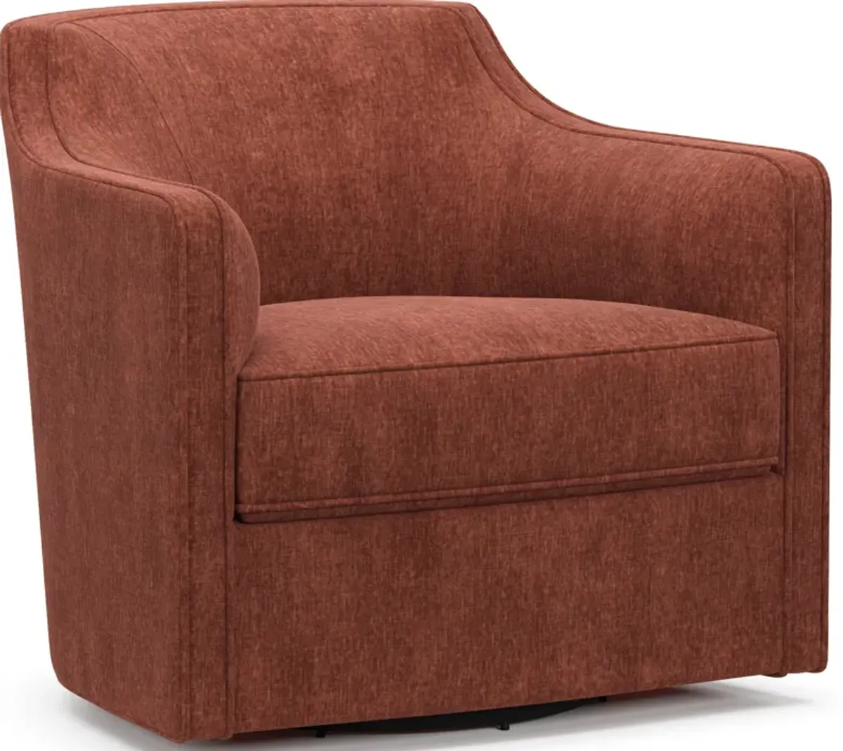 Tegan Accent Swivel Chair - Contessa Paprika