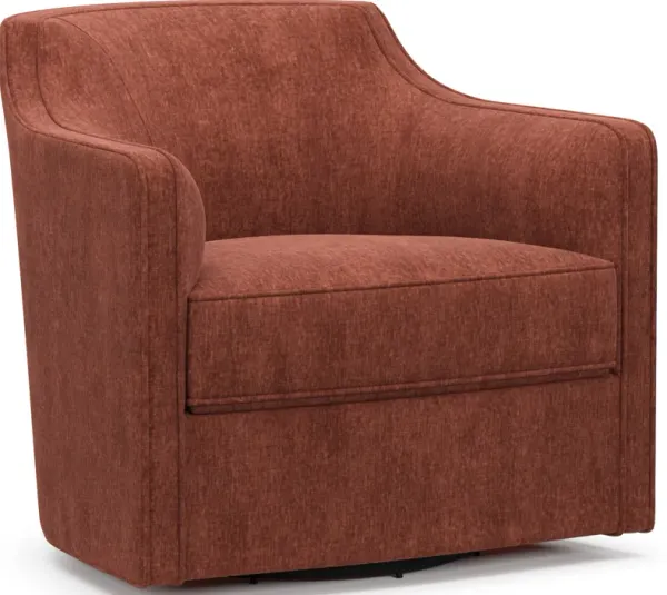 Tegan Accent Swivel Chair - Contessa Paprika