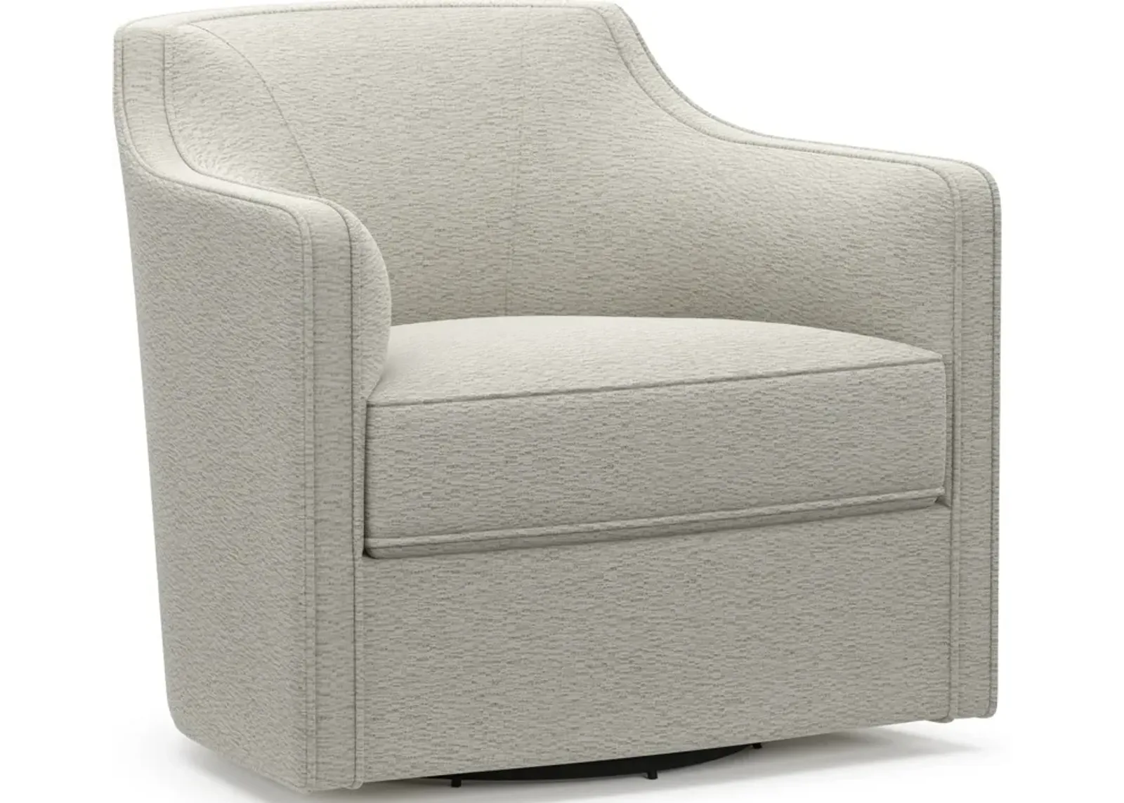 Tegan Accent Swivel Chair - Everton Grey