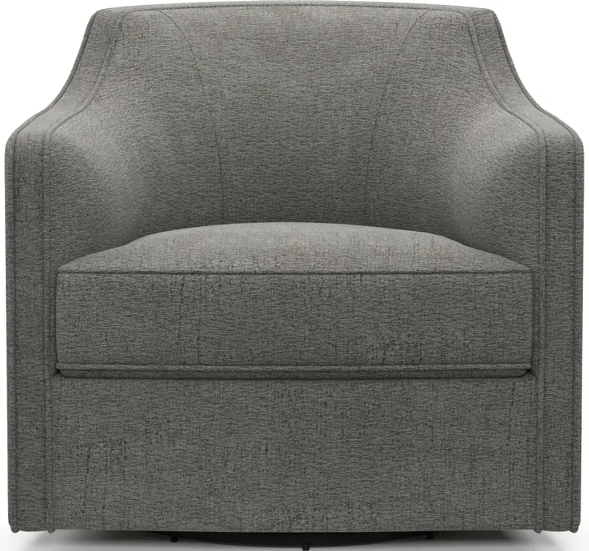 Tegan Accent Swivel Chair - Living Large Charcoal