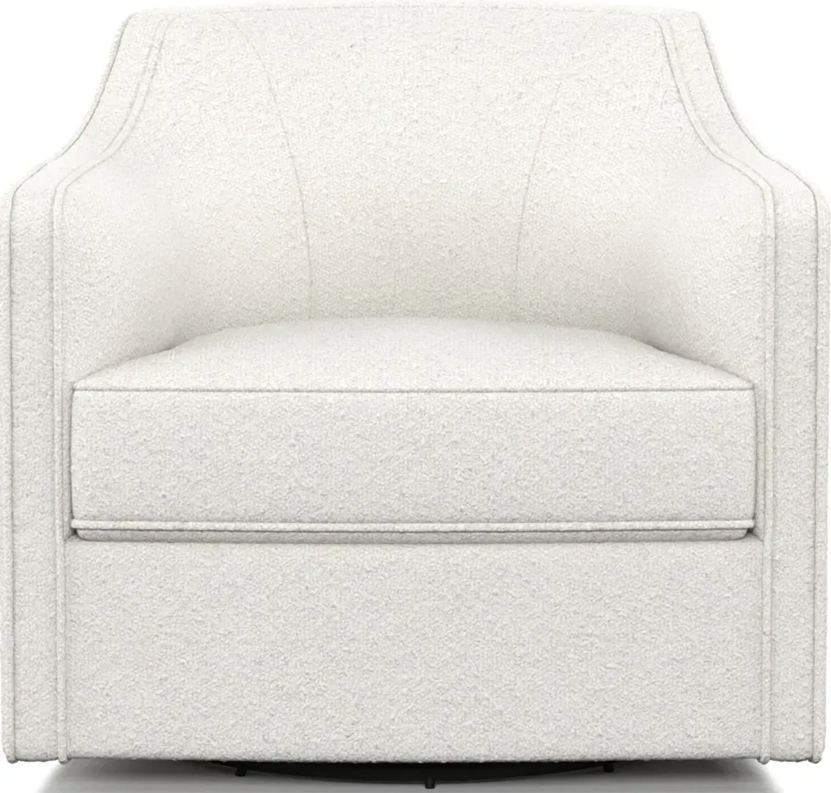 Tegan Accent Swivel Chair - Bloke Snow