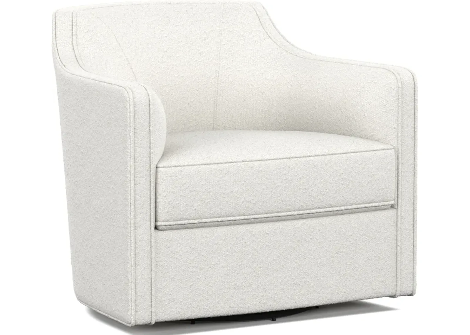 Tegan Accent Swivel Chair - Bloke Snow