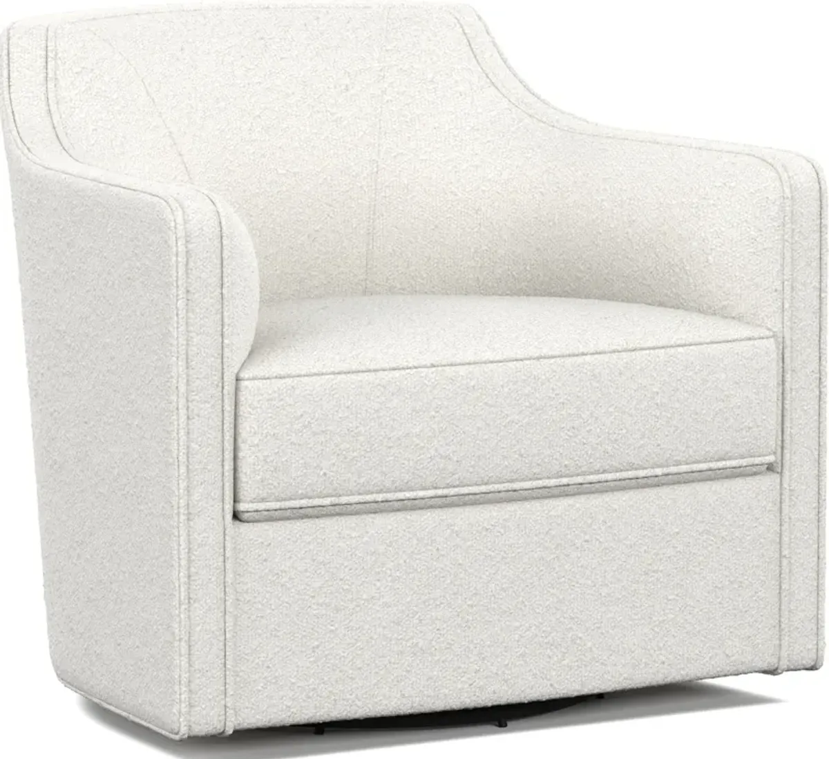 Tegan Accent Swivel Chair - Bloke Snow