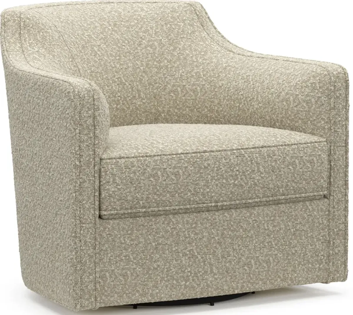 Tegan Accent Swivel Chair - Bloke Cotton