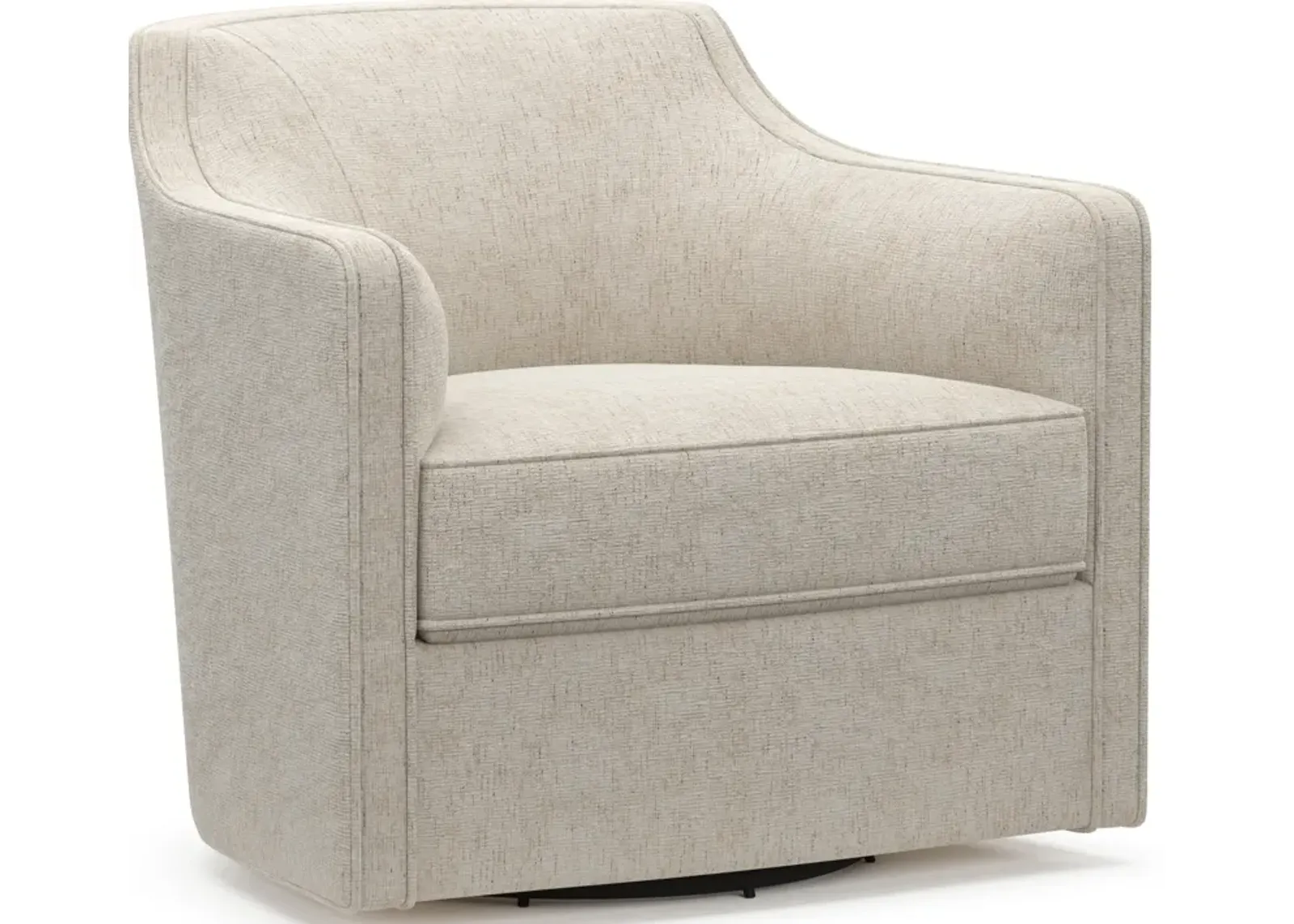 Tegan Accent Swivel Chair - M Ivory