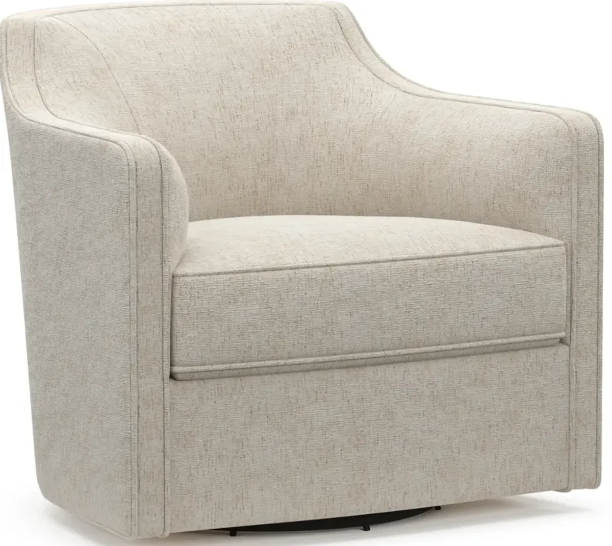 Tegan Accent Swivel Chair - M Ivory